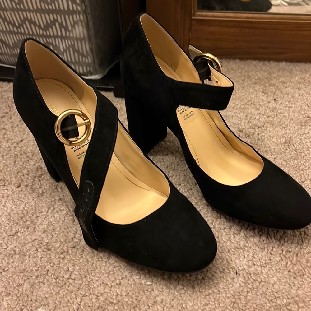 Black heels. Worn once